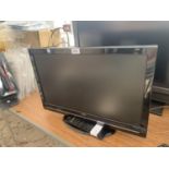 A 24" BUSH TELEVISION WITH REMOTE CONTROL BELIEVED IN WORKING ORDER BUT NO WARRANTY