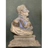 A VINTAGE LEAD DOORSTOP IN THE FORM OF THE DUKE OF WELLINGTON
