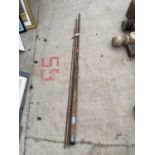 A VINTAGE MILBRO THREE PIECE FISHING ROD