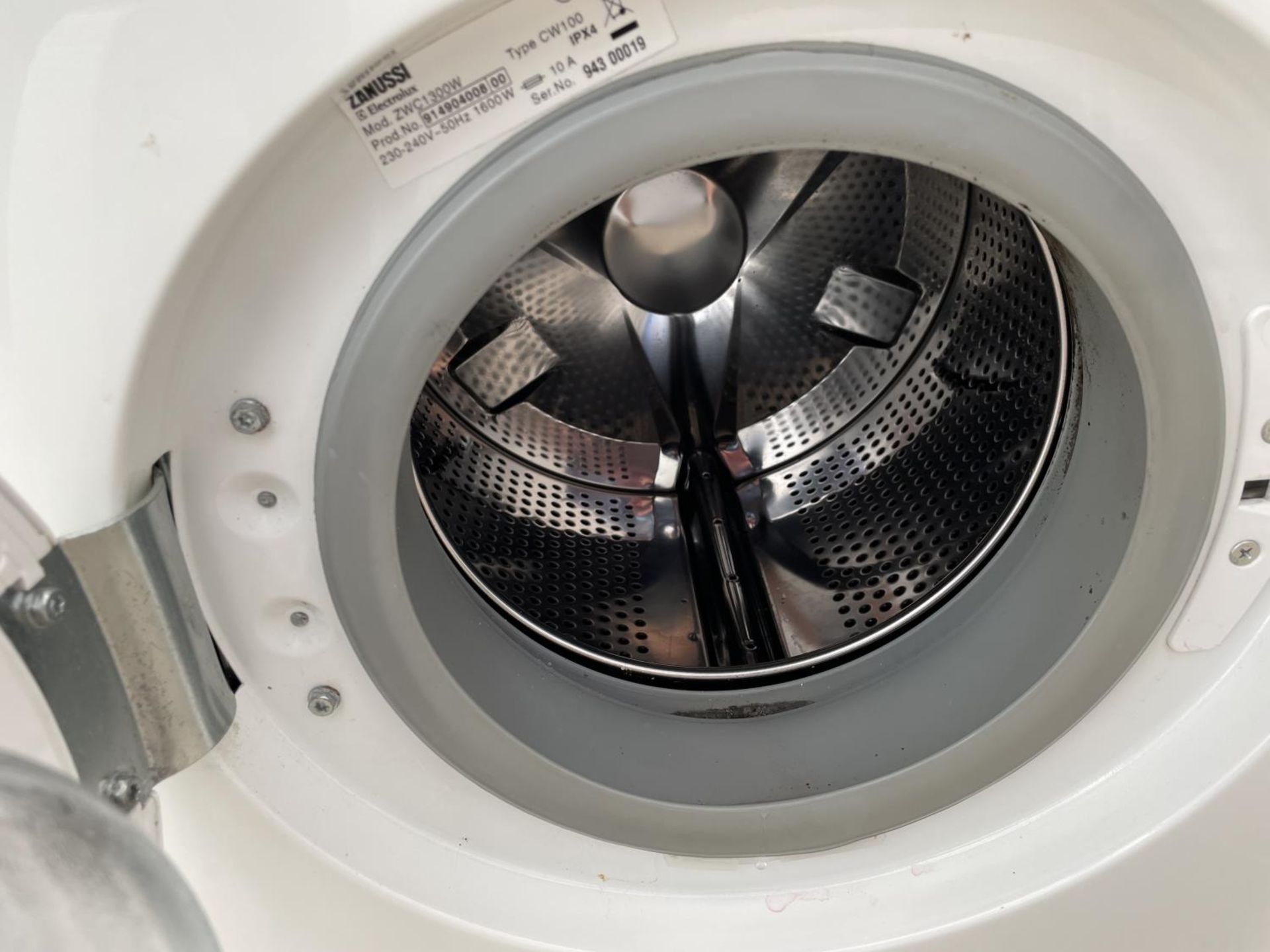 A WHITE ZANUSSI 3KG COMPACT WASHING MACHINE, PAT TEST, FUNCTION TEST AND SANITIZED BUT NO WARRANTY - Image 5 of 5