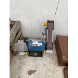 A WORK ZONE BENCH GRINDER AND BELT SANDER