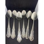 SIX SILVER SPOONS MARKED 800 GROSS WEIGHT 339g