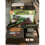 A QUANTITY OF LOCOMOTIVE THEMED ITEMS TO INCLUDE A PUZZLE. DVD'S AND MODELS ETC