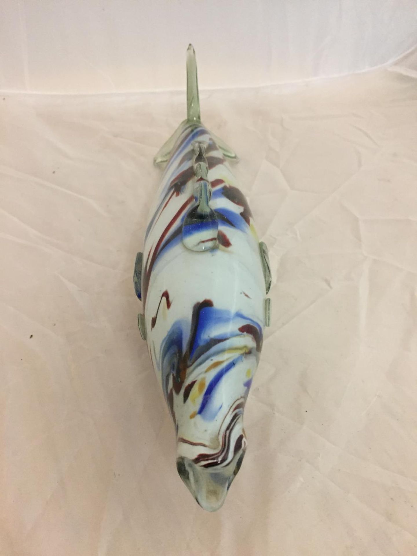 A VINTAGE MURANO GLASS FISH - L:39.5CM - Image 2 of 3