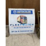 AN ORIGINAL 'ICI AUTOCOLOR' FLEETWATCH SIGN