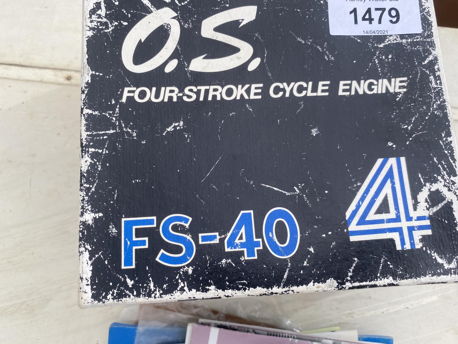 AN AS NEW O.S FS40N FOUR-STROKE CYCLE ENGINE - Image 2 of 6