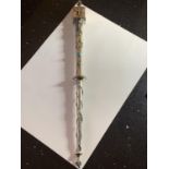 A RUSSIAN MARKED SILVER TORAH POINTER YAD