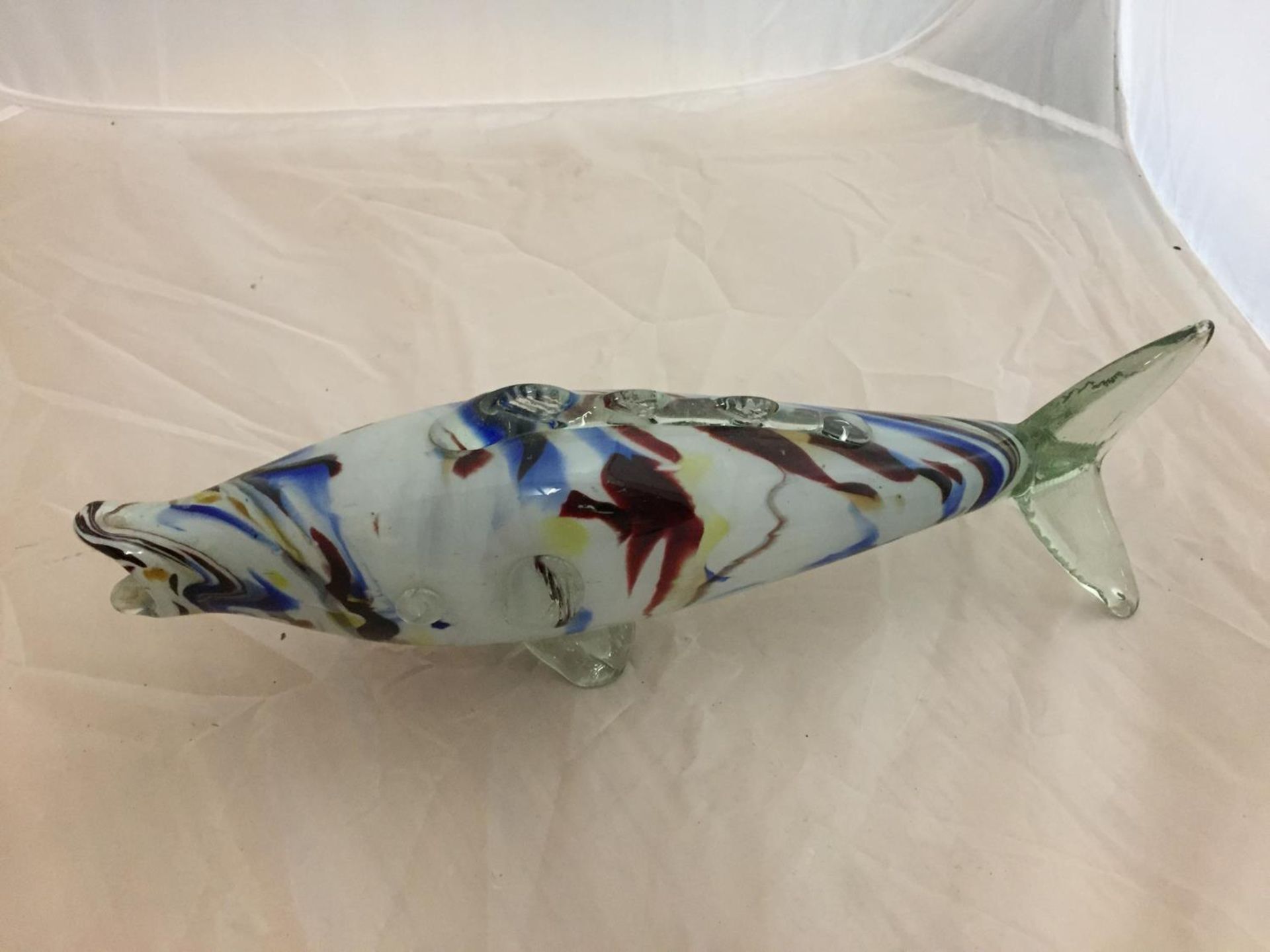 A VINTAGE MURANO GLASS FISH - L:39.5CM - Image 3 of 3