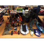 A VARIETY OF ACTION MAN VEHICLES AND BOATS