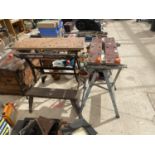 TWO BLACK AND DECKER WORK BENCHES