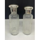 TWO SILVER TOPPED BOTTLES (ONE WITH B0TTLE A/F)