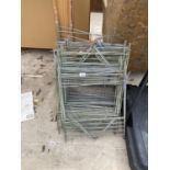 A LARGE QUANTITY OF GALVANISED METAL FRAMES