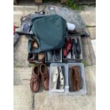 AN ASSORTMENT OF BAGS AND SHOES