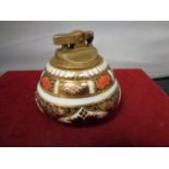 A ROYAL CROWN DERBY IMARI TABLE LIGHTER