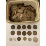 A QUANTITY OF PRE DECIMAL COINS TO INCLUDE VERY EARLY 20th CENTURY EXAMPLES