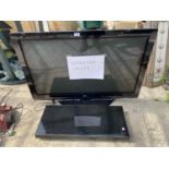 A 42" LG TELEVISION WITH SONY SOUNDBAR BELIEVED IN WORKING ORDER BUT NO WARRANTY