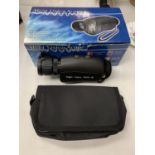 AN AS NEW AND BOXED NV 2000 MONOCULAR NIGHT VISION SCOPE WITH CARRYING CASE