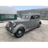 A 1937 ROVER 14 SALOON CAR, 1694 CC SIX CYLINDER, ON A V5C WITH ORIGINAL REGISTRATION NUMBER. WIRE