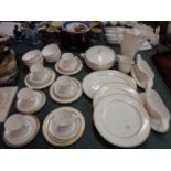 A THIRTY NINE PIECE SPODE 'GOLDEN ETERNITY' COFFEE SET TO INCLUDE VARIOUS TABLE WARE ITEMS