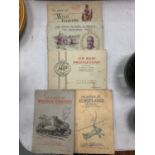 A COLLECTION OF FIVE CIGARETTE CARD ALBUMS