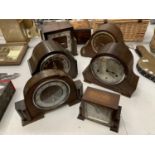 A SELECTION OF SIX MANTEL CLOCKS TO INCLUDE TWO ENFIELD AND ONE FRANCIS