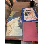 A SELECTION OF VINTAGE CHILDREN'S HARD BACKED BOOKS TO INCLUDE A COPY OF 'VERSES FROM ALICE' BY