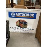 AN ORIGINAL 'ICI AUTOCOLOR' FLEETWATCH SIGN