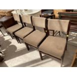 A SET OF FOUR CUMBRAE FURNITURE DINING CHAIRS BY MORRIS OF GLASGOW