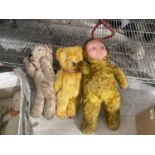 A COLLECTION OF DOLLS AND TEDDY BEARS