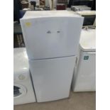 A WHITE FRIDGEMASTER UPRIGHT FRIDGE FREEZER BELIEVED IN WORKING ORDER BUT NO WARRANTY