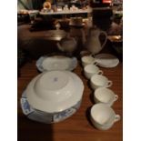 AN ASSORTMENT OF CHINA TO INCLUDE ROYAL STAFFORD, ALLERTONS 'PAVILLION' SOUP BOWLS (A/F) ETC