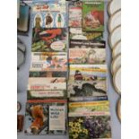 A LARGE COLLECTION OF VINTAGE BROOKE BOND TEA CARDS IN INDIVIDUAL BOOKLETS
