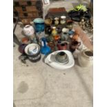 A LARGE QUANTITY OF CERAMIC PLANTERS AND POTS