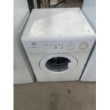 A WHITE ZANUSSI 3KG COMPACT WASHING MACHINE, PAT TEST, FUNCTION TEST AND SANITIZED BUT NO WARRANTY