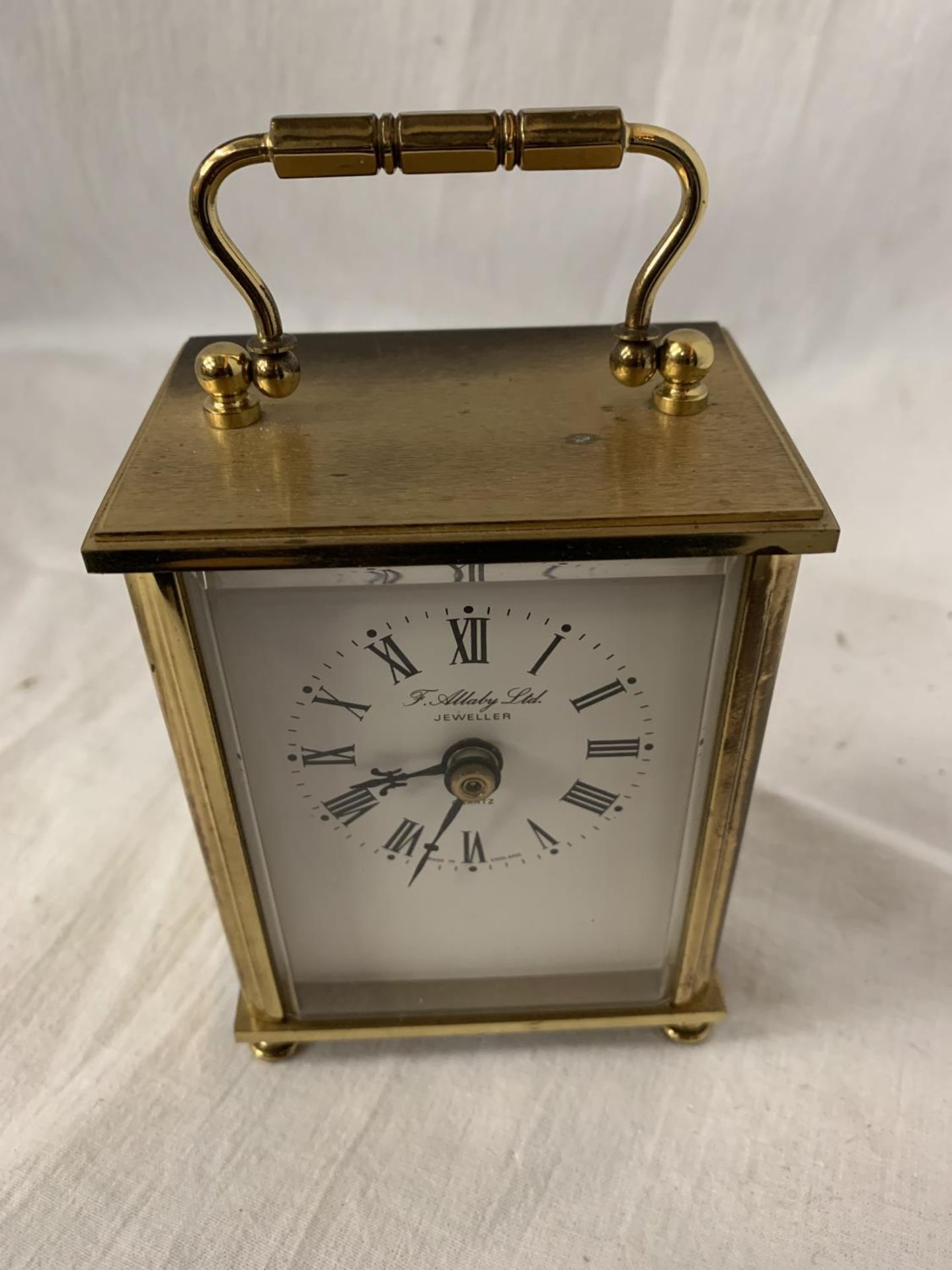 AN F ALLABY LTD BRASS CARRIAGE CLOCK - Image 3 of 4
