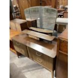 A RETRO 'SUTCLIFFE OF TODMORDEN' DRESSING TABLE 46" WIDE