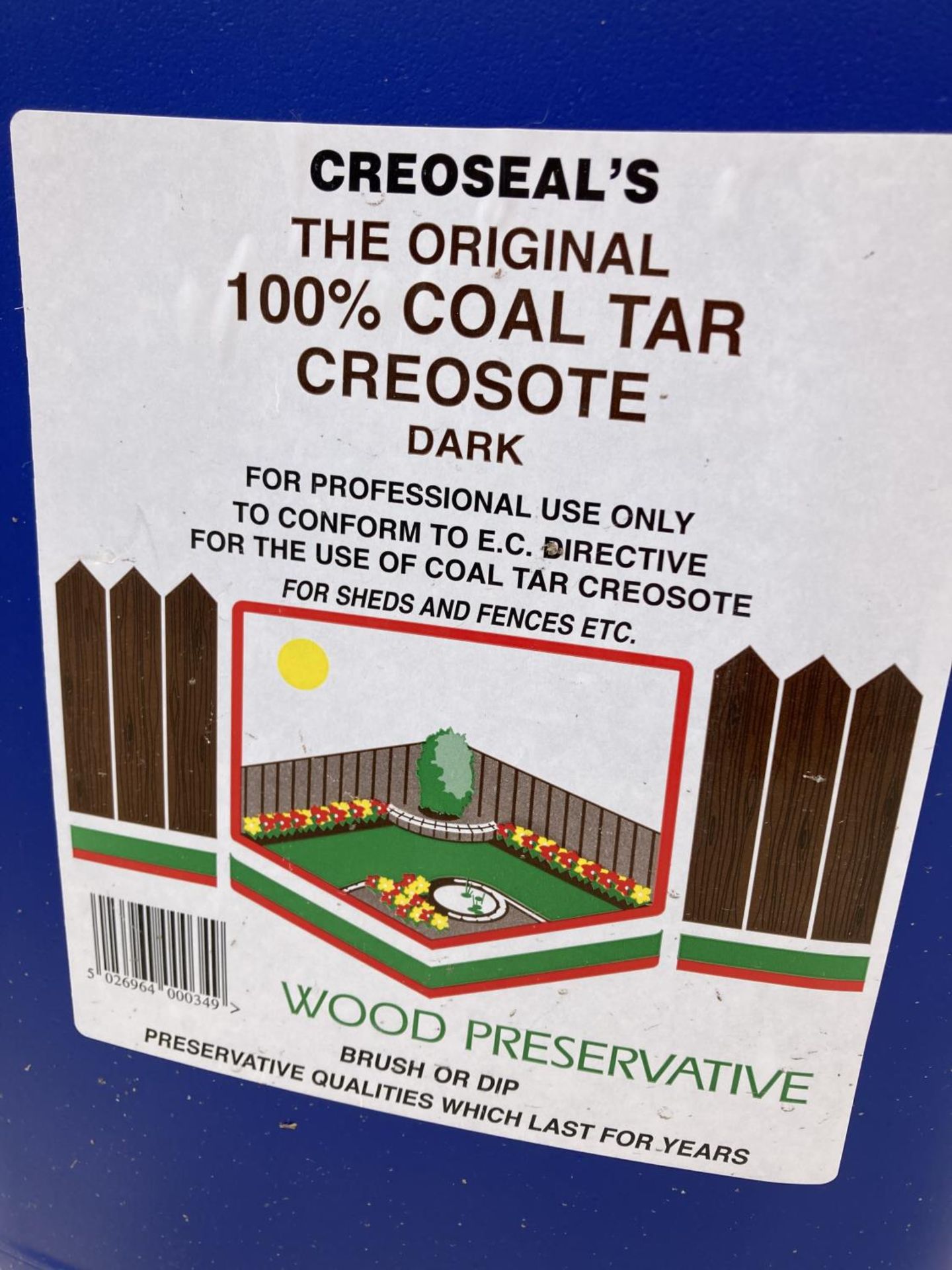 A 20L CREOSEAL'S ORIGINAL COAL TAR CREOSOTE (DARK) +VAT - Image 2 of 3