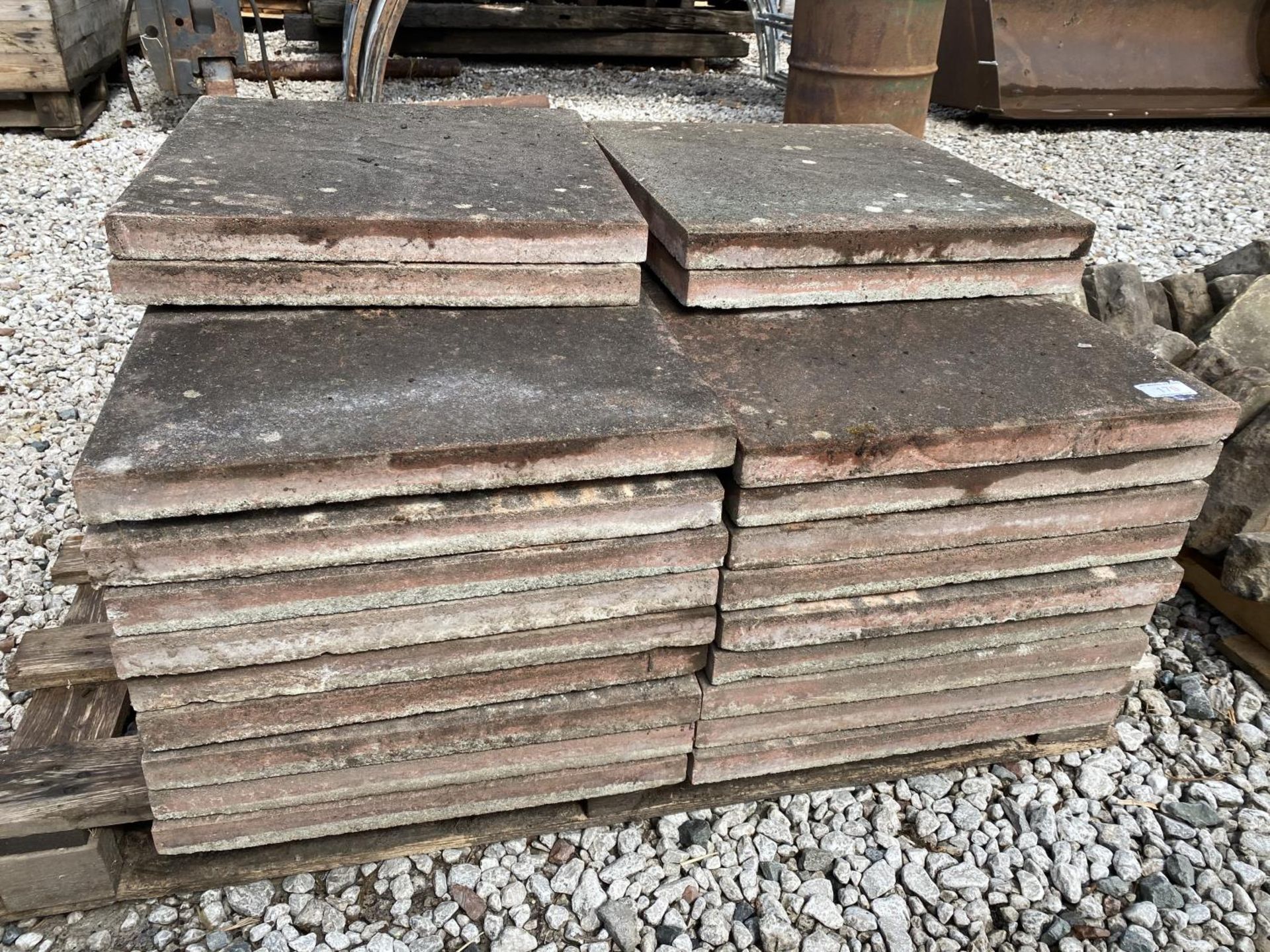 40 17.5" SQUARE CONCRETE SLABS + VAT