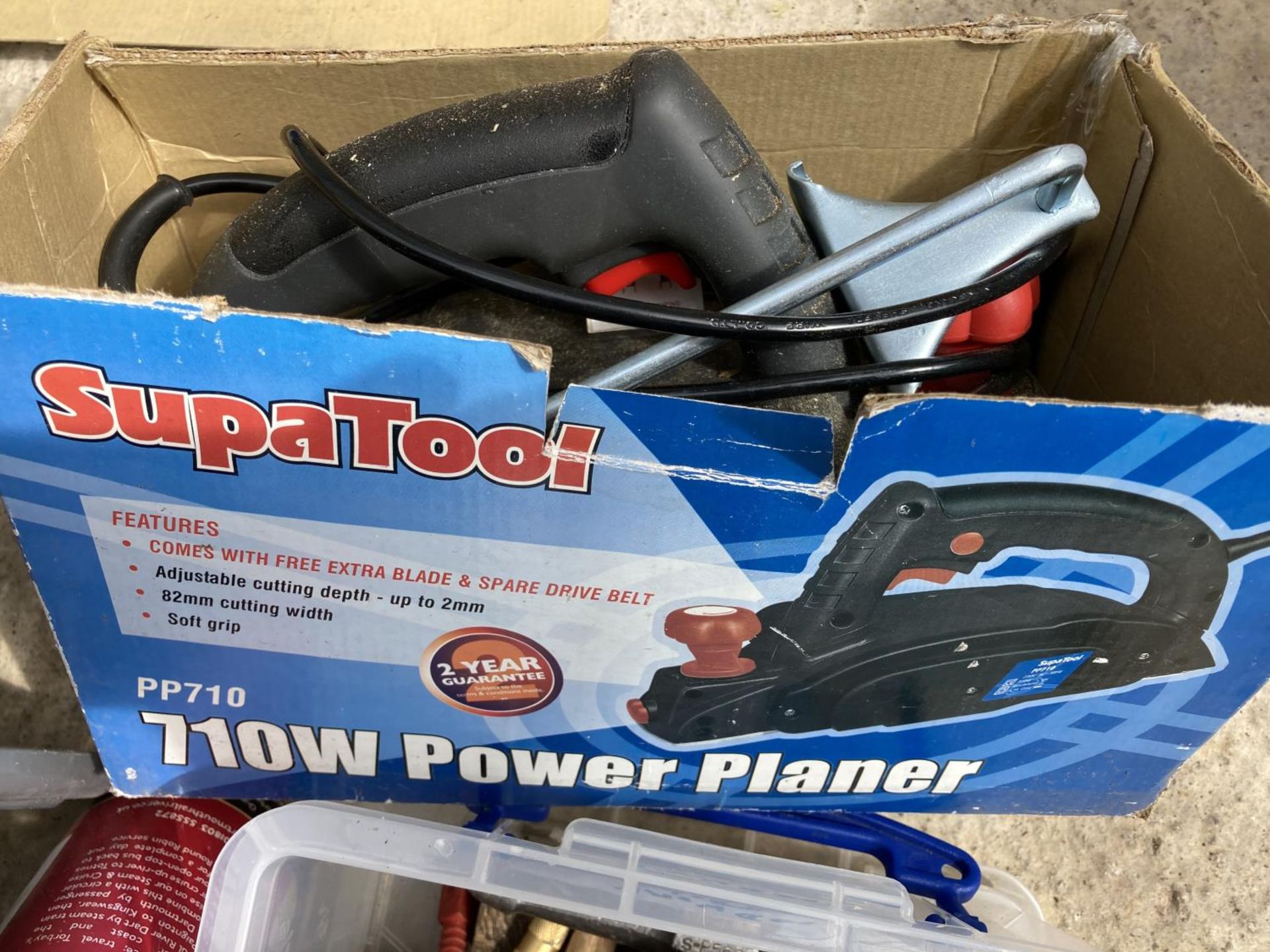 POWER PLANE & VARIOUS TOOLS NO VAT