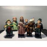 EIGHT ROYAL DOULTON DICKENS FIGURES
