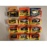 THIRTEEN BOXED MATCHBOX CARS