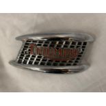 A VINTAGE TRIUMPH MOTORBIKE FUEL TANK BADGE