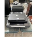 AN ASSORTMENT OF ITEMS TO INCLUDE TWO DELL LAPTOPS, AN EPSON PRINTER AND A PAPER SHREDDER