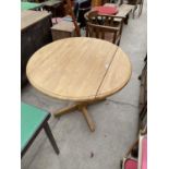 A MODERN DROP-LEAF KITCHEN TABLE