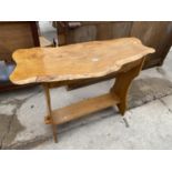 A RUSTIC TWO TIER CENTRE TABLE