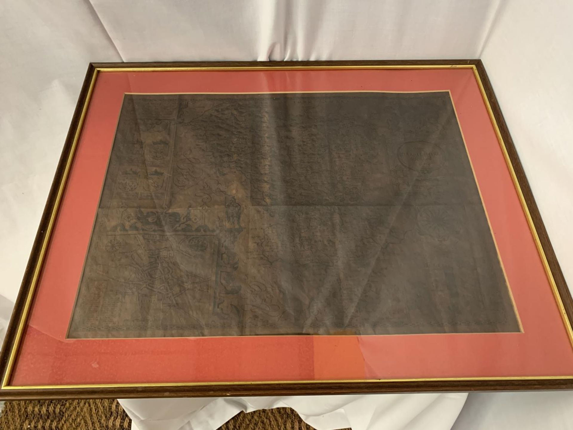 A FRAMED PARCHMENT OF DARBIESHIRE 1610