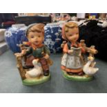 A PAIR OF WEST GERMAN GOEBEL FIGURES