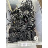 A LARGE QUANTITY OF CABLES AND CHARGERS