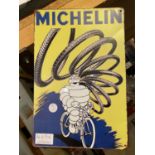 A METAL MICHELIN SIGN 20CM X30CM