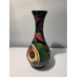 A MOORCROFT QUEENS CHOICE VASE 6 INCHES HIGH